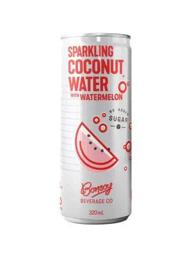 BONSOY ORGANIC SPARKLING COCONUT WATER WATERMELON (320ml)