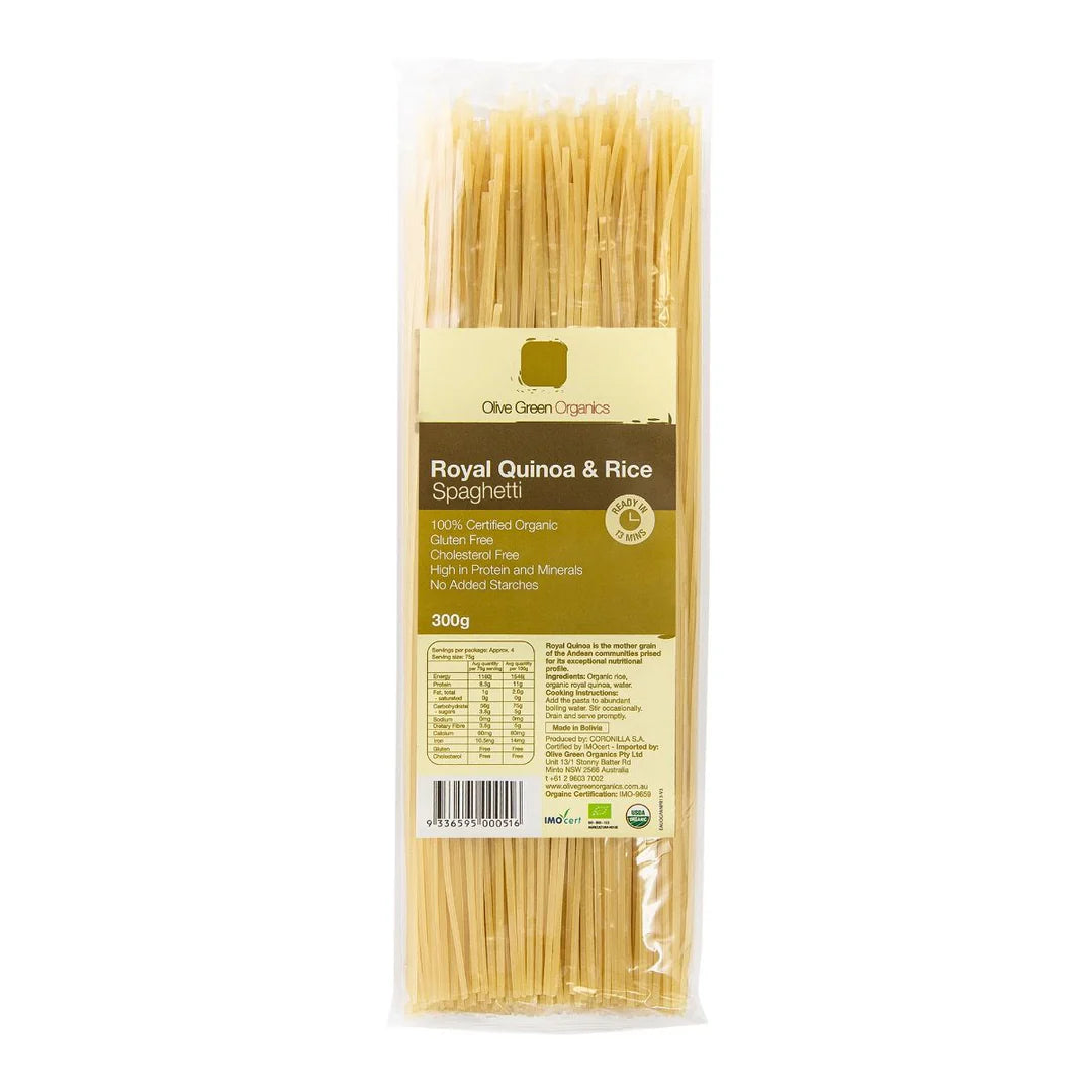 OLIVE GREEN ORGANICS QUINOA & RICE SPAGHETTI (300g)