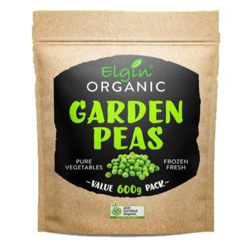 ELGIN ORGANIC FROZEN GARDEN PEAS (600g)