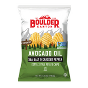 BOULDER CANYON AVOCADO OIL CLASSIC SEA SALT & CRACKED PEPPER CHIPS (149g)