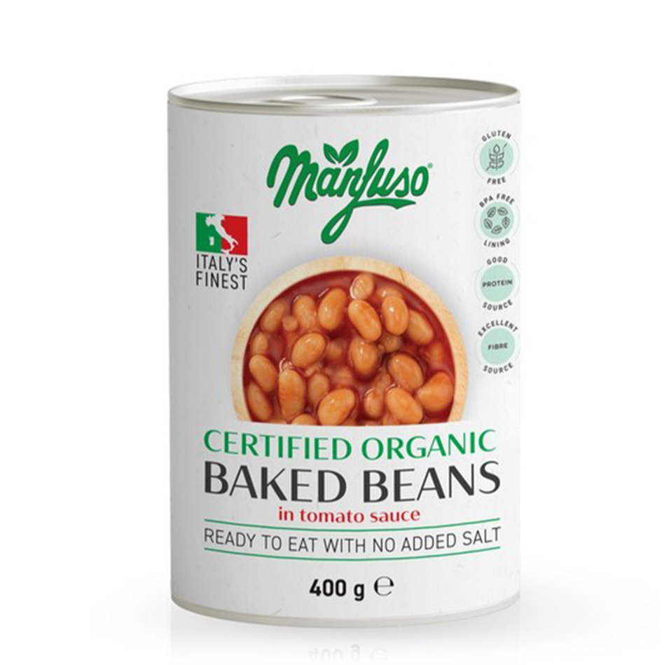 MANFUSO ORGANIC BAKED BEANS (400g)