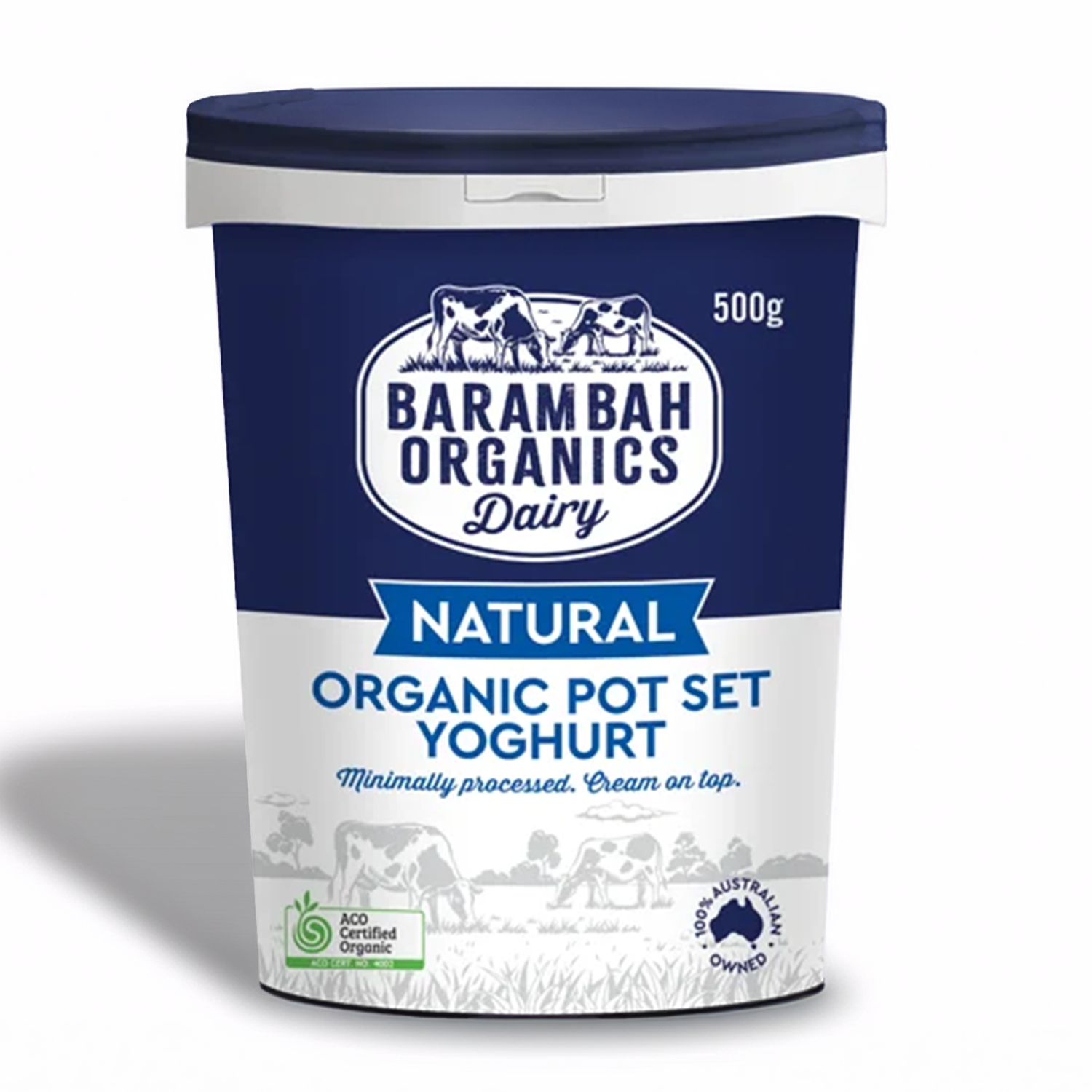 BARAMBAH ORGANICS ALL NATURAL YOGHURT (500g)