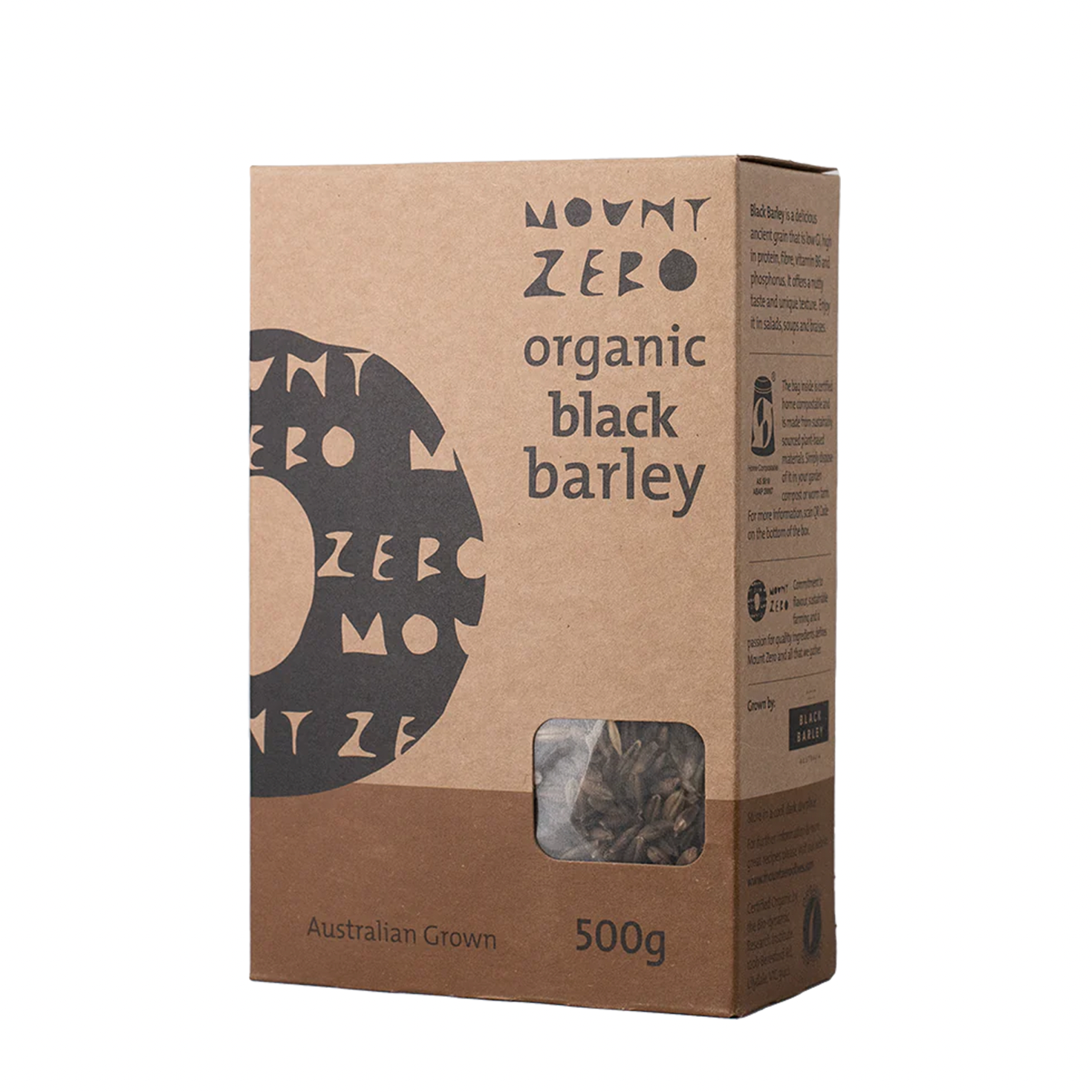 MOUNT ZERO ORGANIC BLACK BARLEY (500g)