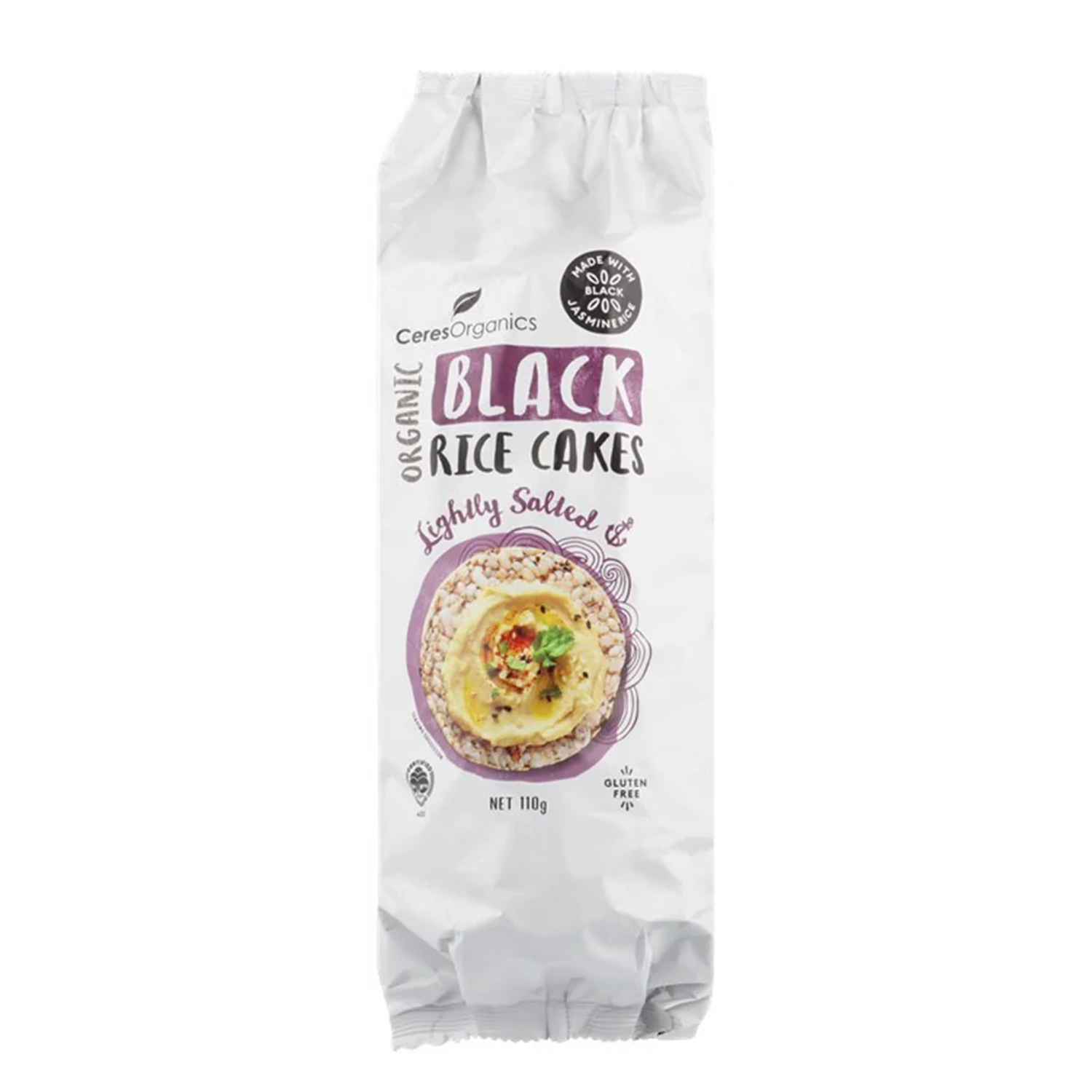 CERES ORGANICS ORGANIC BLACK RICE CAKES ORIGINAL (110g)