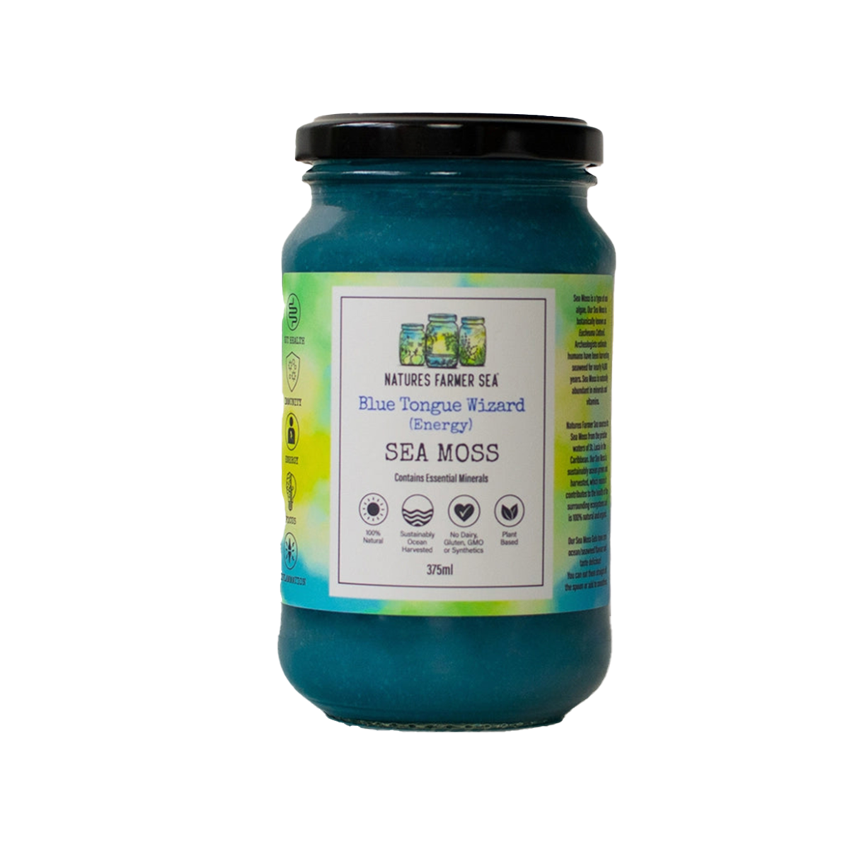 NATURESFARMERSEA BLUE TONGUE WIZARD SEA MOSS GEL (375ml)