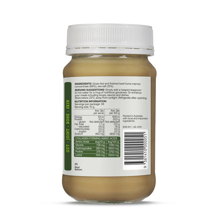 BEST OF THE BONE GRASS-FED BEEF BONE BROTH CONCENTRATE (390g)