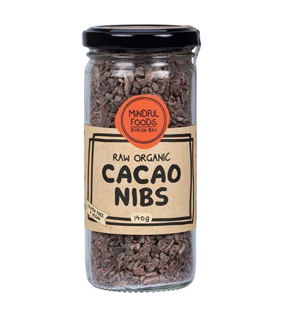 MINDFUL FOODS RAW ORGANIC CACAO NIBS (140g)
