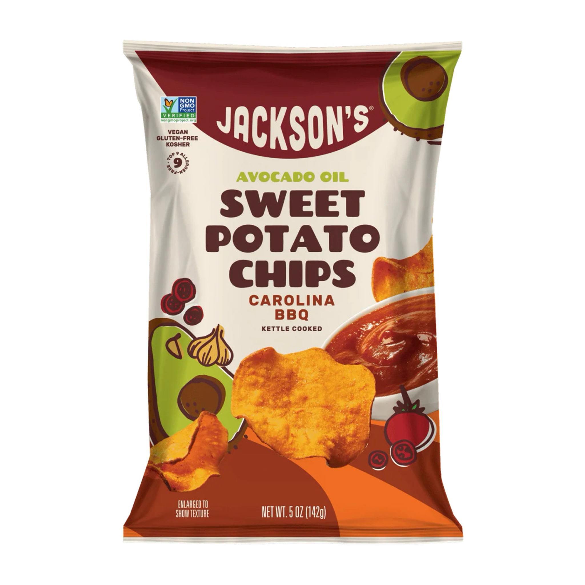 JACKSON'S SWEET POTATO CHIPS CAROLINA BBQ (142g)