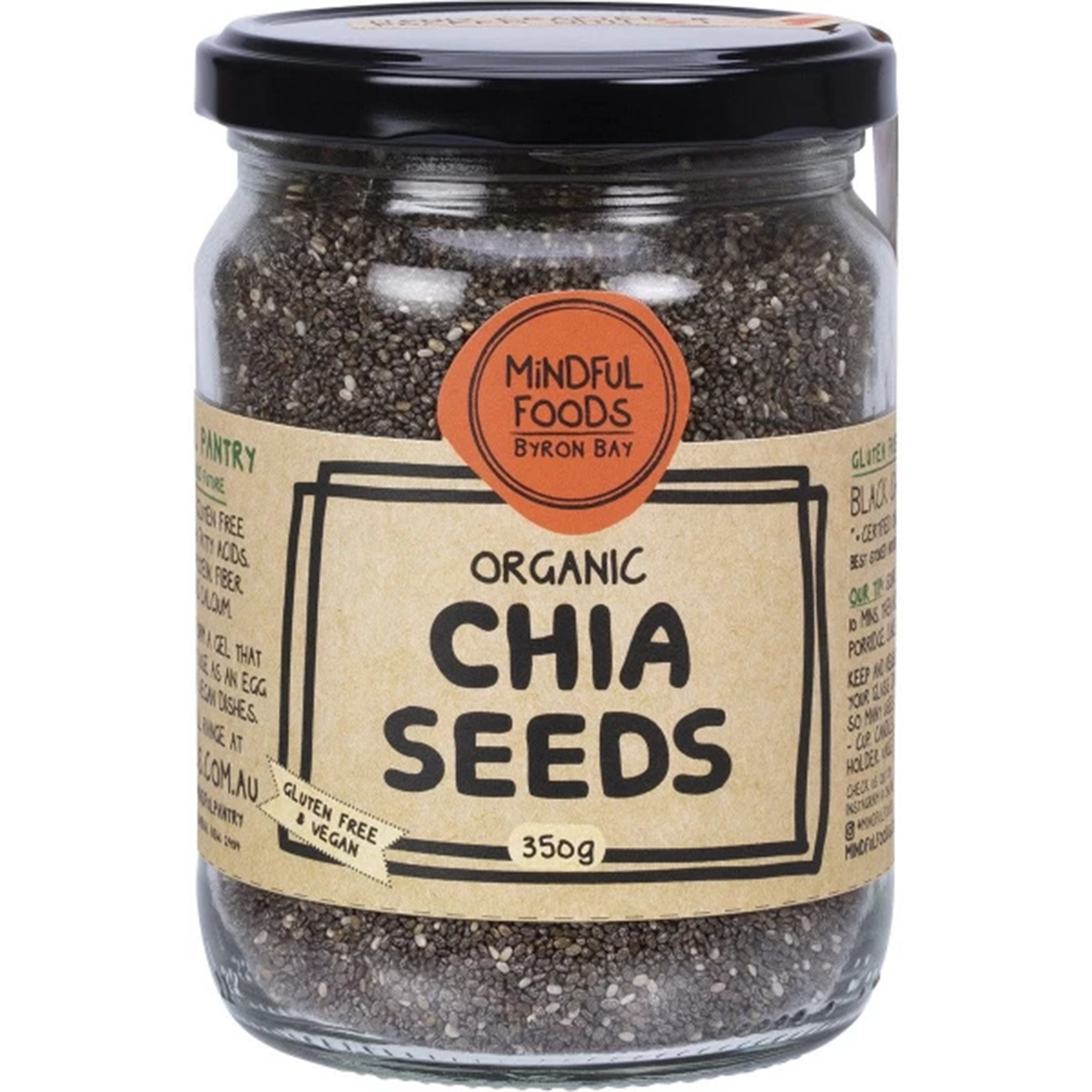 MINDFUL FOODS ORGANIC CHIA SEEDS (350g)
