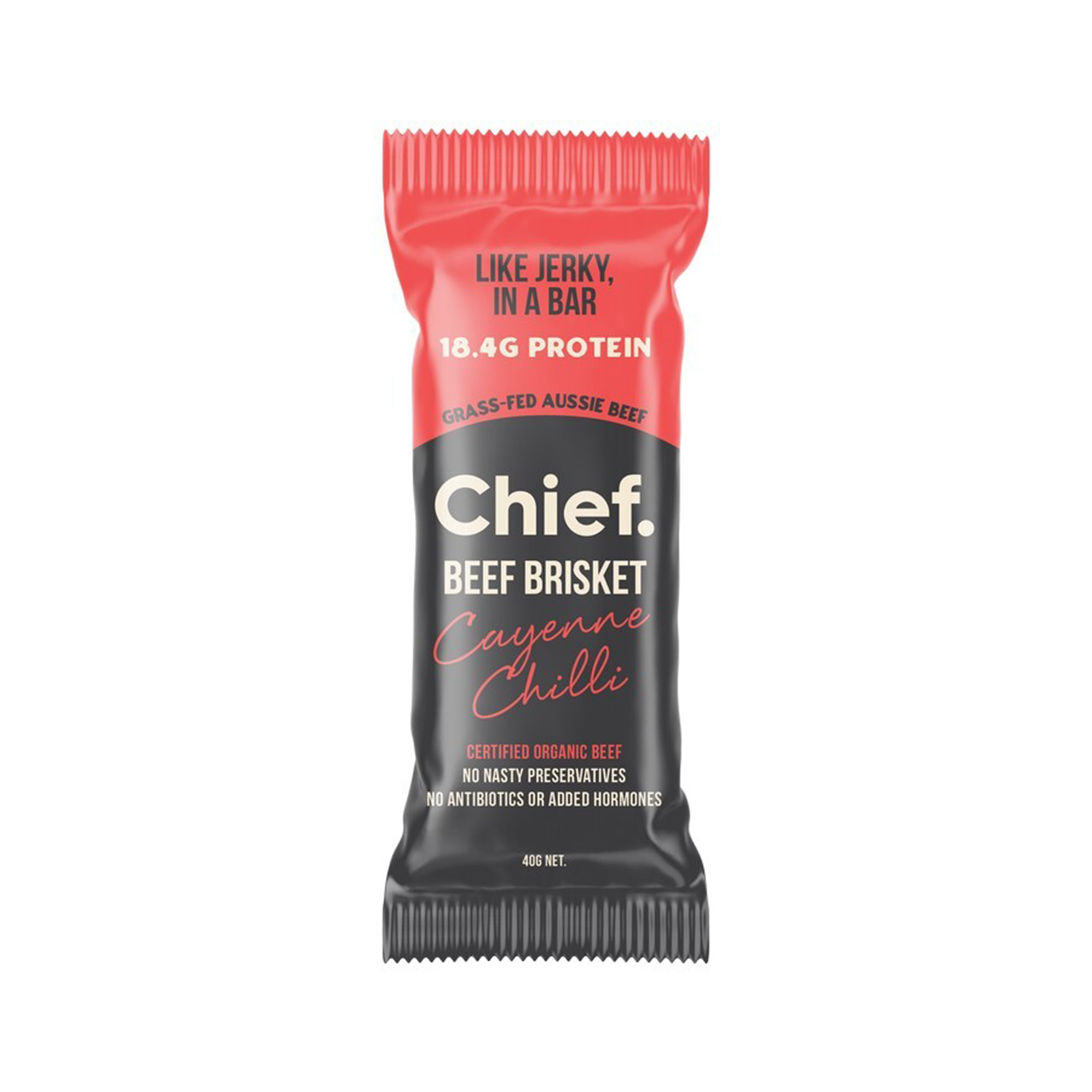 CHIEF NUTRITION GRASS-FED BEEF BAR - CHILLI (40g)