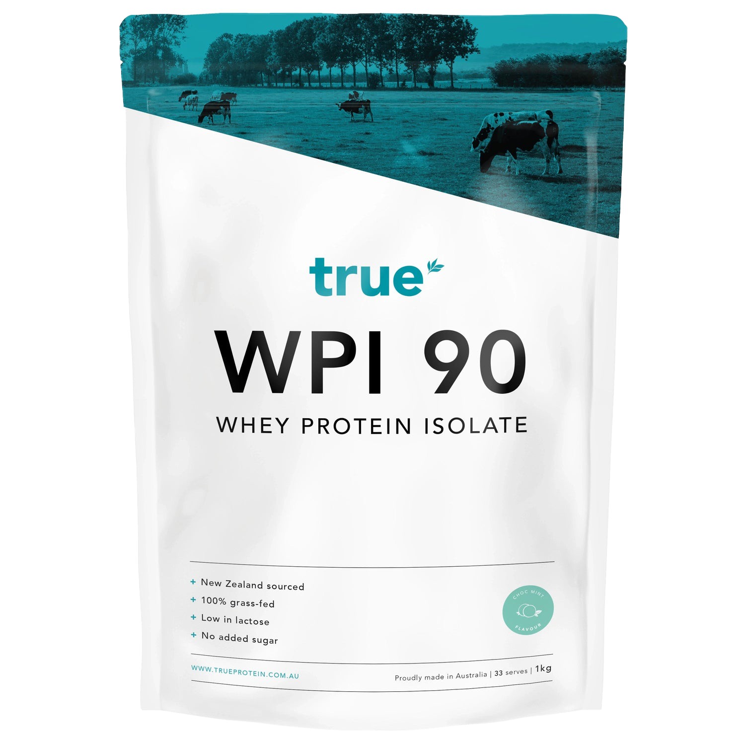 TRUE PROTEIN WPI 90 CHOC MINT (1KG)