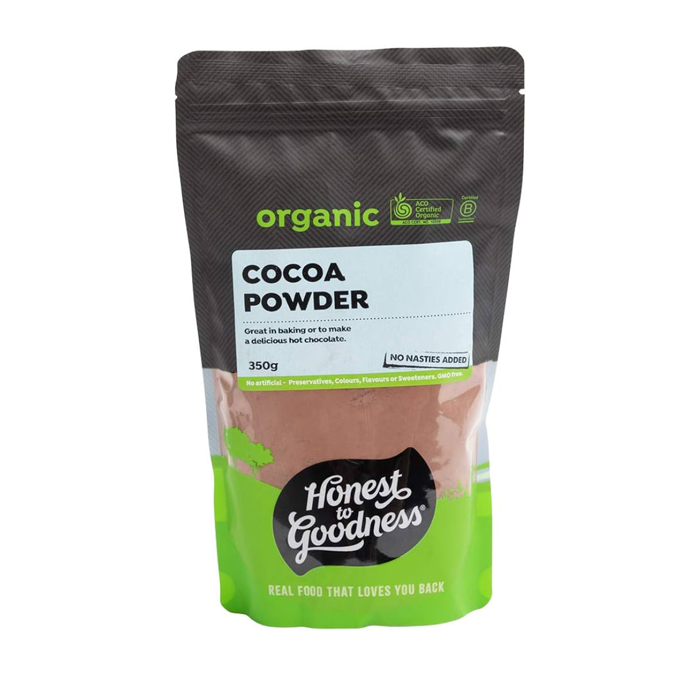 HONEST TO GOODNESS ORGANIC COCOA POWDER (350g)