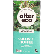 ALTER ECO ORGANIC DARK COCONUT TOFFEE (75g)