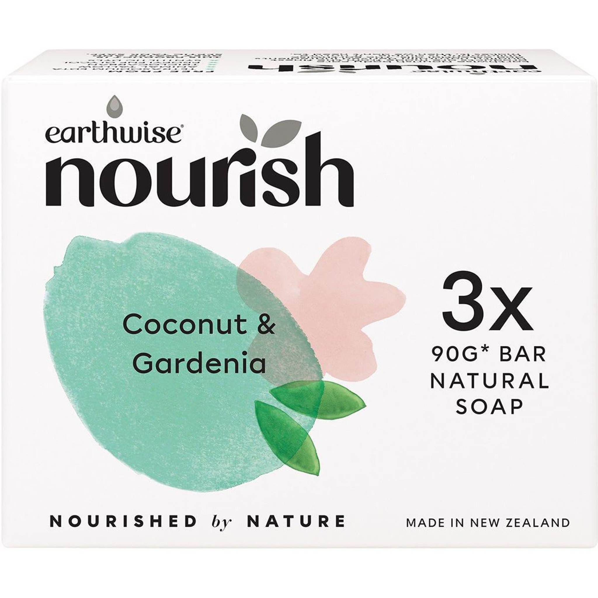 EARTHWISE NOURISH COCONUT & GARDENIA SOAP (3PK)
