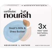 EARTHWISE NOURISH GOAT'S MILK & SHEA BUTTER SOAP (3PK)