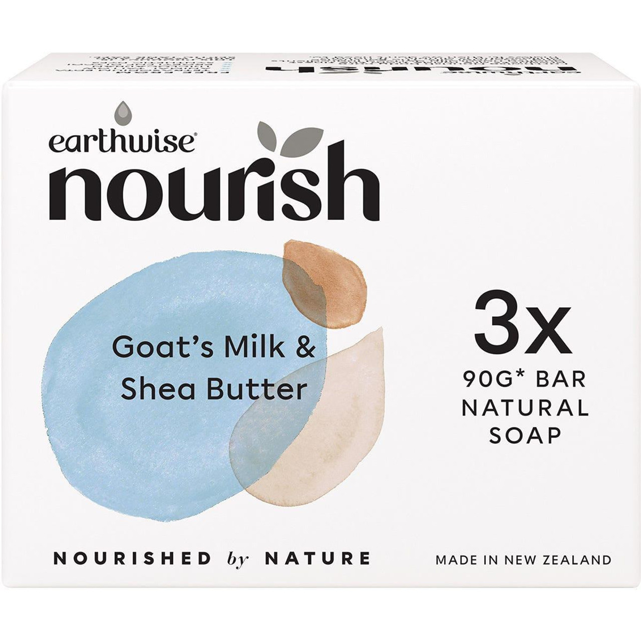 EARTHWISE NOURISH GOAT'S MILK & SHEA BUTTER SOAP (3PK)