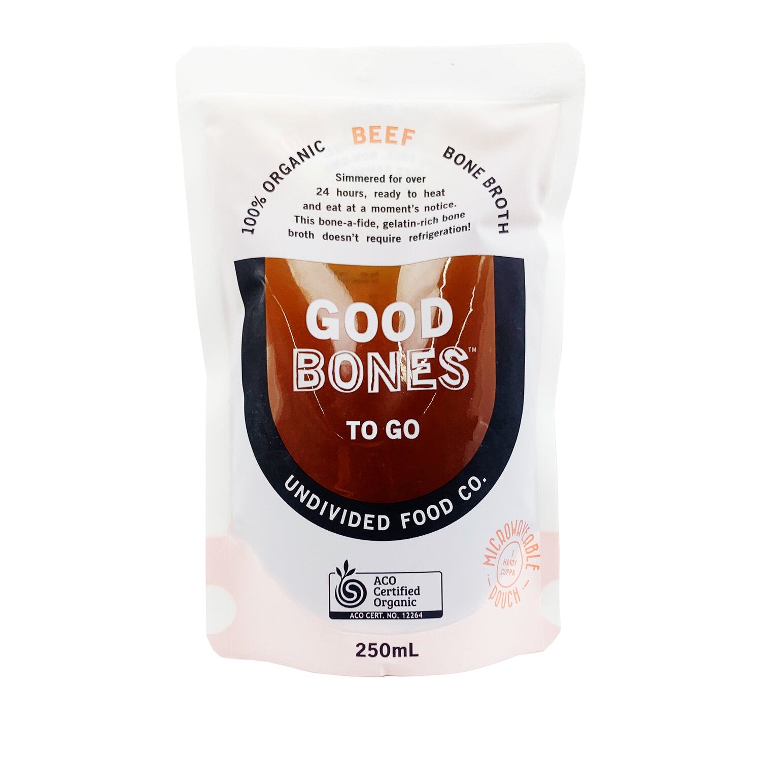 UNDIVIDED FOOD CO ORGANIC BEEF GOOD BONES TO GO (250ml)