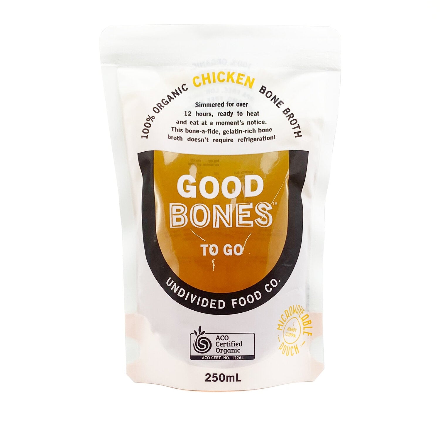 UNDIVIDED FOOD CO ORGANIC CHICKEN GOOD BONES TO GO (250ml)