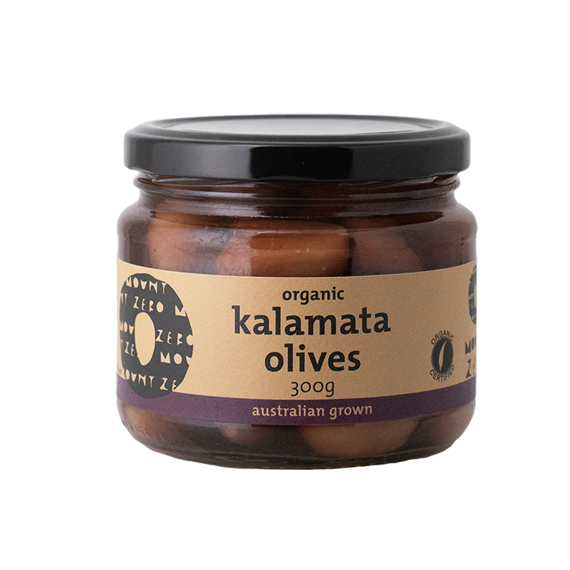 MOUNT ZERO ORGANIC KALAMATA OLIVES (300g)