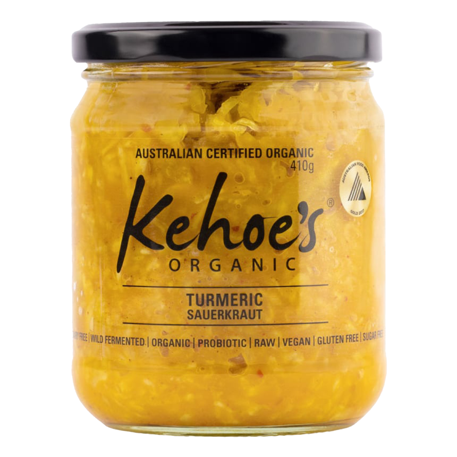 KEHOE'S ORGANIC SAUERKRAUT TURMERIC (410g)