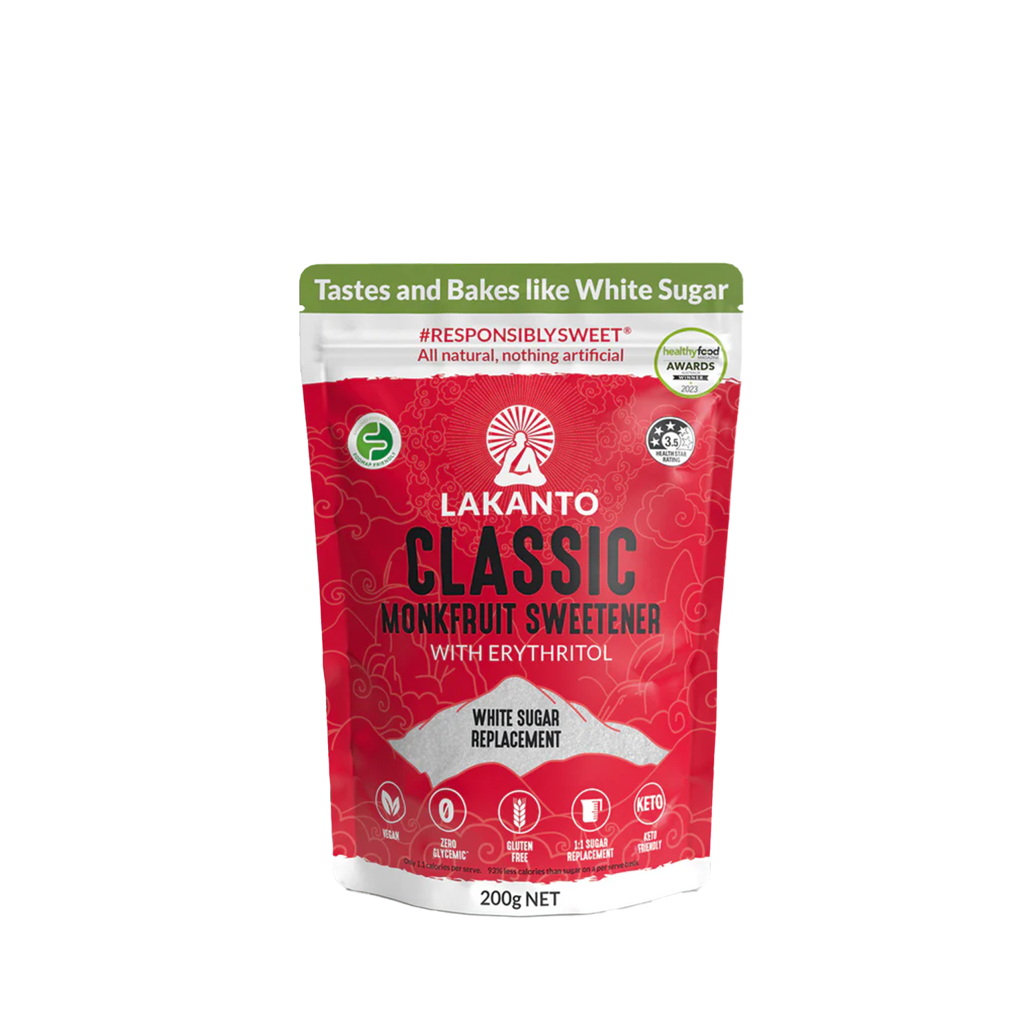 LAKANTO CLASSIC MONKFRUIT SWEETENER (200g)
