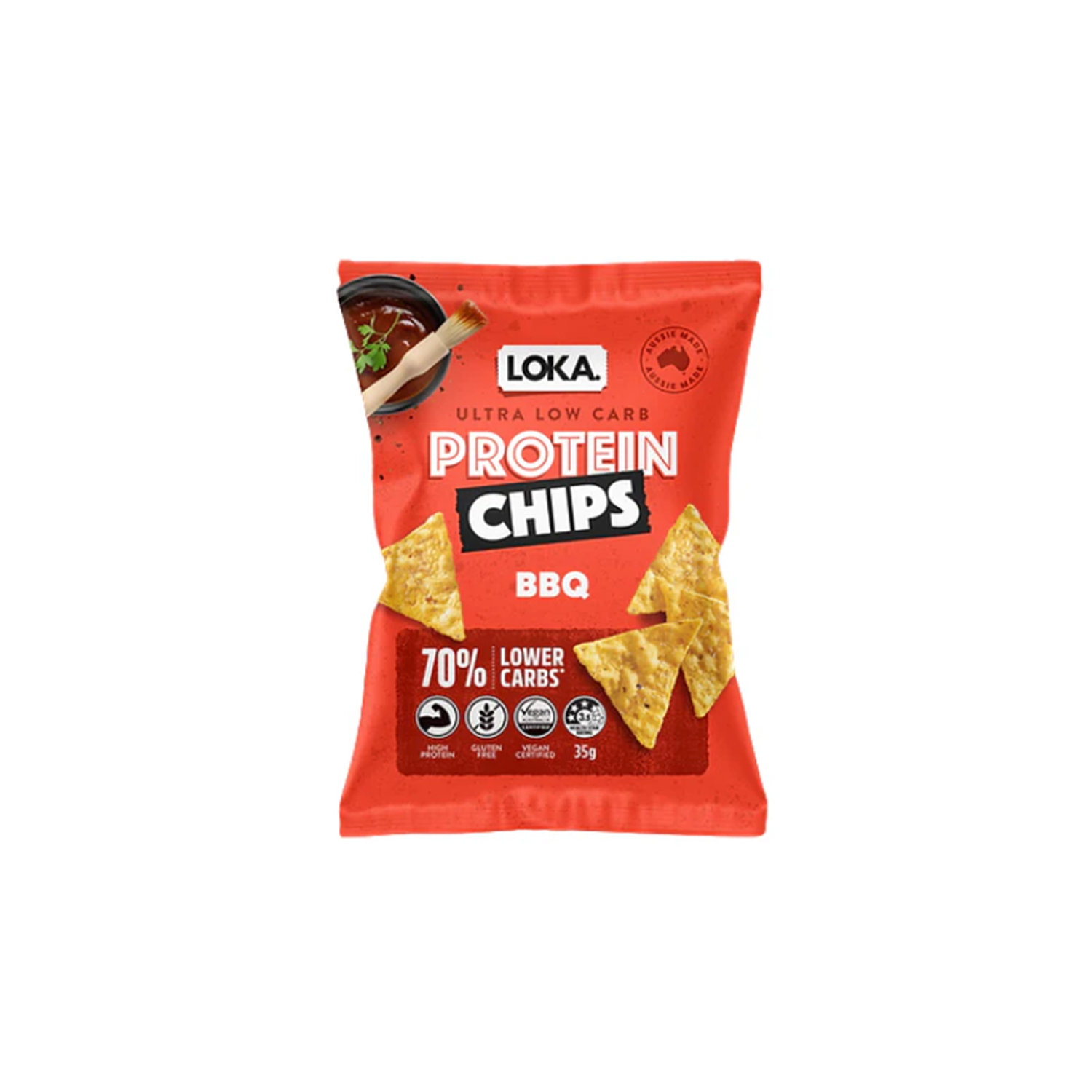 LOKA PROTEIN CHIPS BBQ (35g)