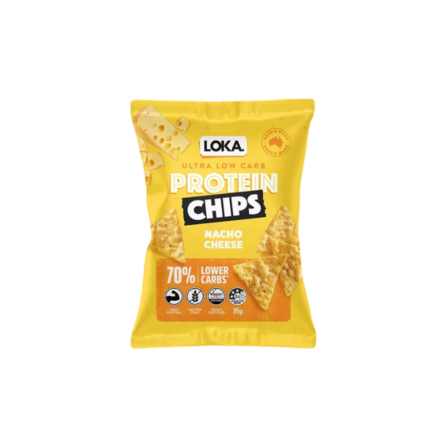 LOKA PROTEIN CHIPS Nacho Cheese (35g)
