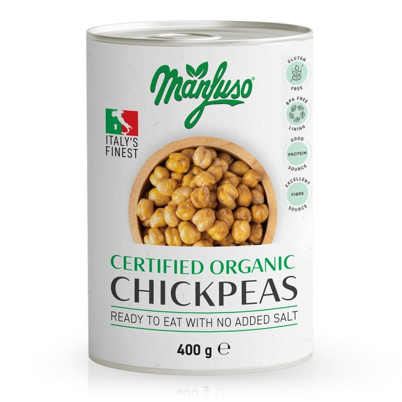 MANFUSO ORGANIC CHICKPEAS (400g)