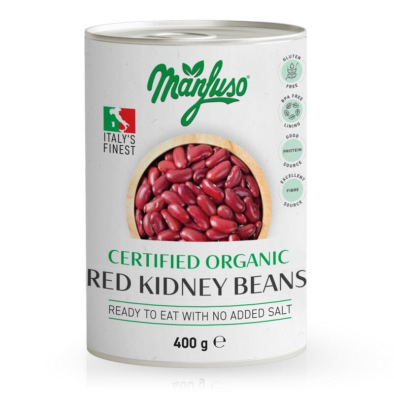 MANFUSO ORGANIC RED KIDNEY BEANS (400g)