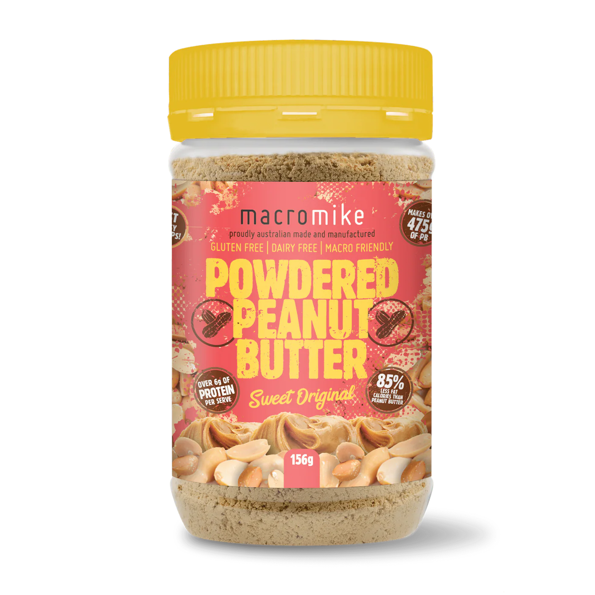 MACRO MIKE POWDERED PEANUT BUTTER SWEET ORIGINAL (156g)