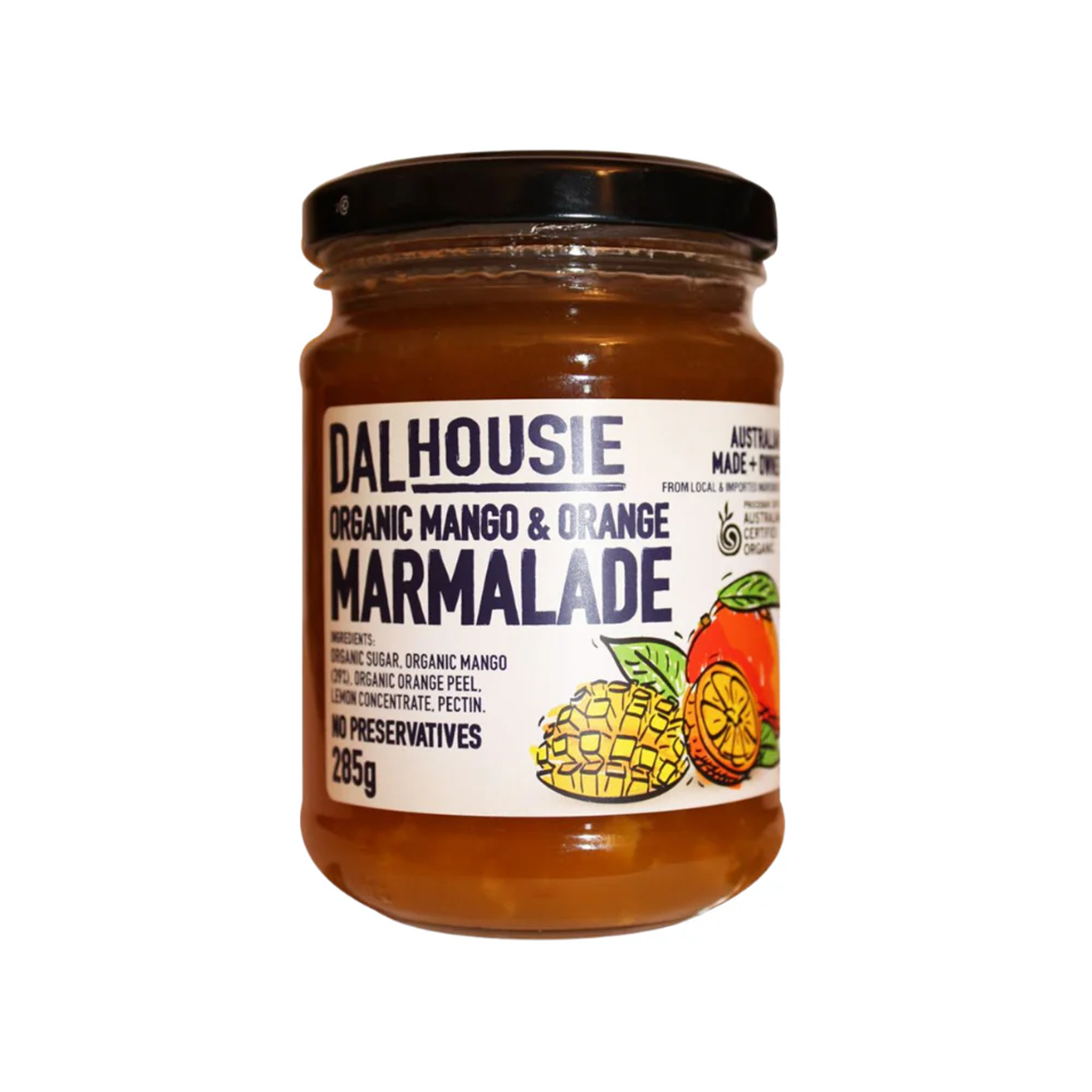 DALHOUSIE ORGANIC MANGO ORANGE MARMALADE (285g)