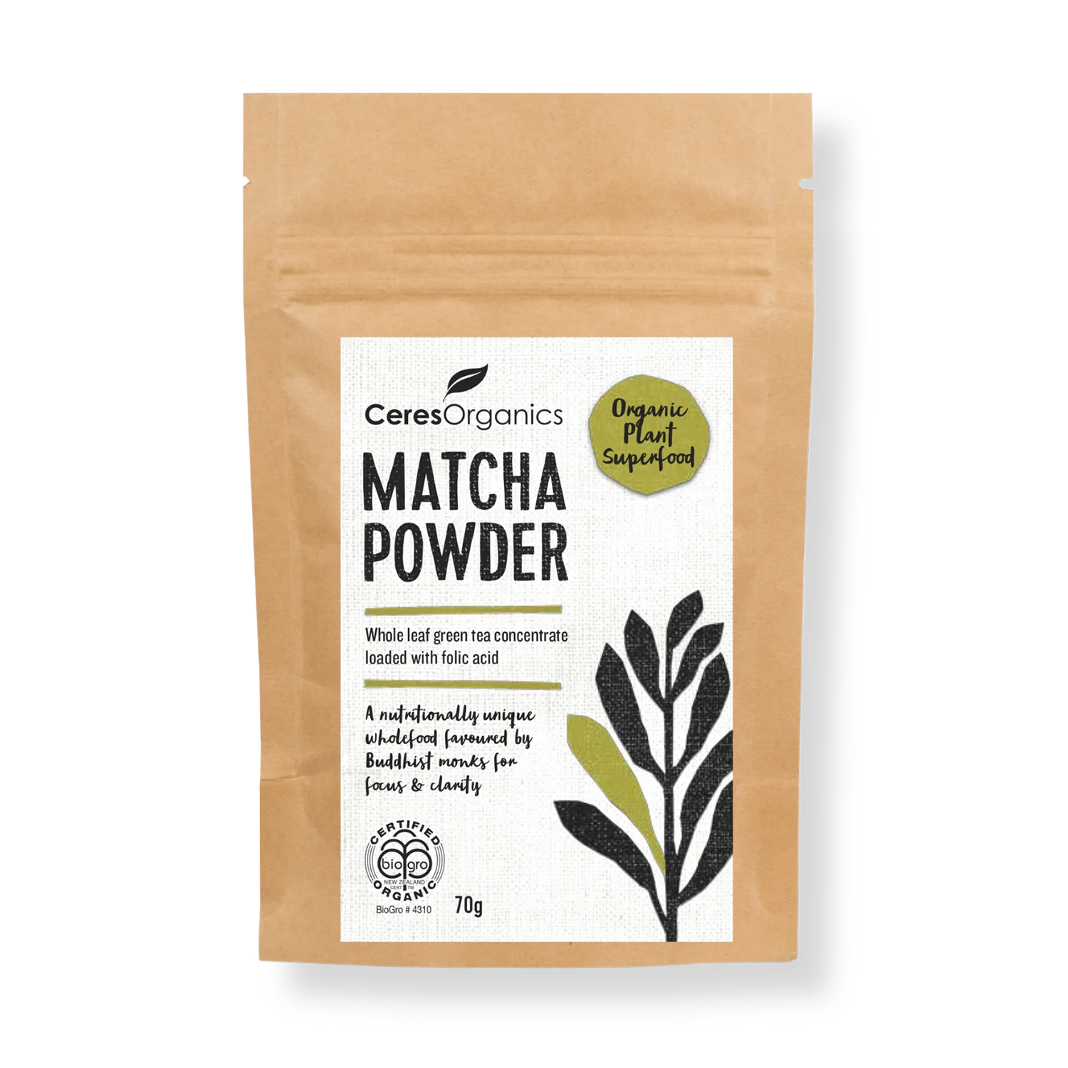 CERES ORGANICS MATCHA POWDER (70g)