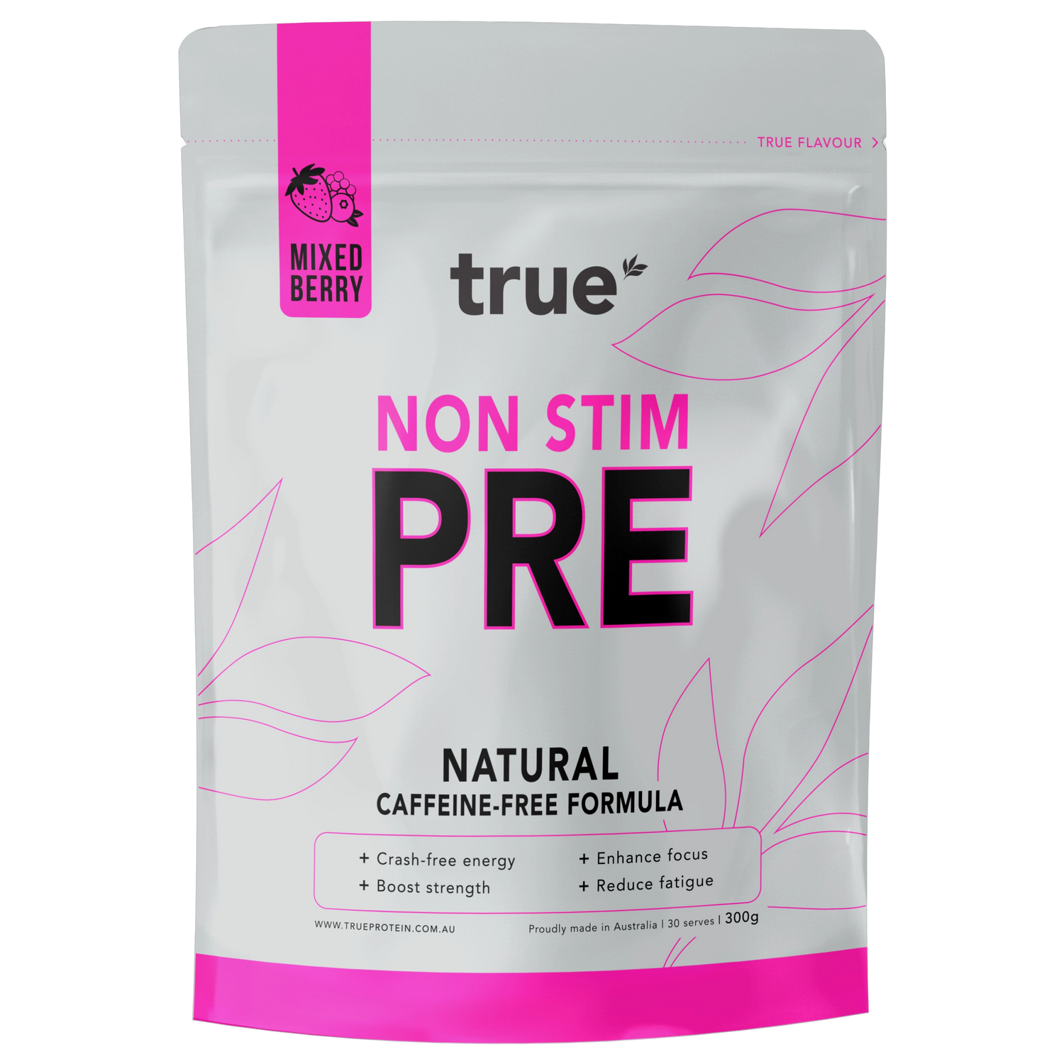 TRUE PROTEIN NON STIM PRE MIXED BERRY (300g)