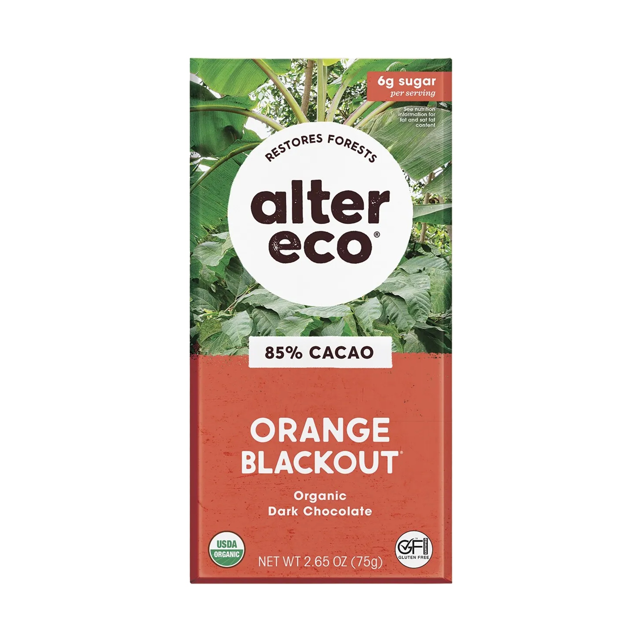 ALTER ECO ORGANIC DARK CHOCOLATE ORANGE BLACKOUT (75g)