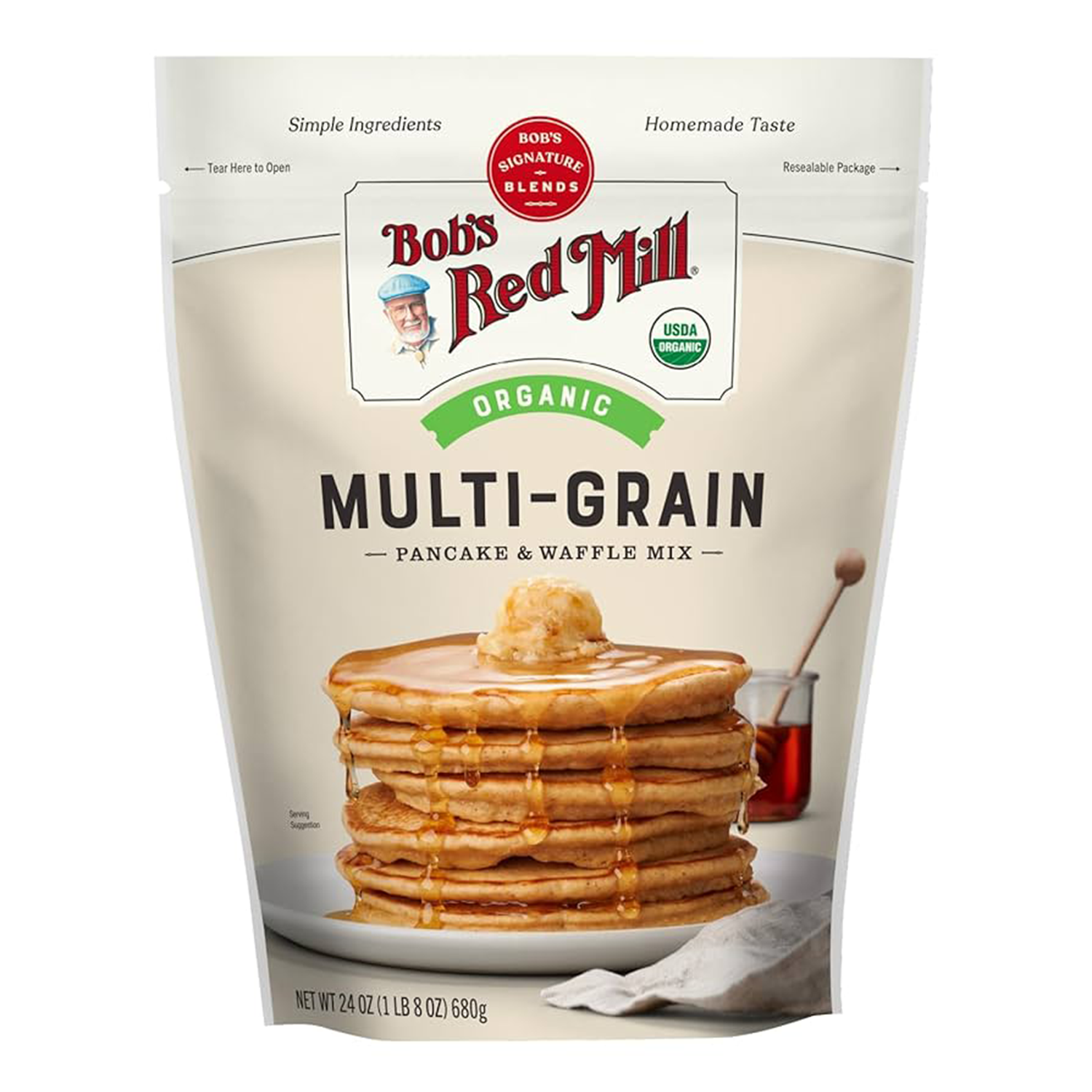 BOB'S RED MILL ORGANIC MULTIGRAIN PANCAKE MIX (680g)