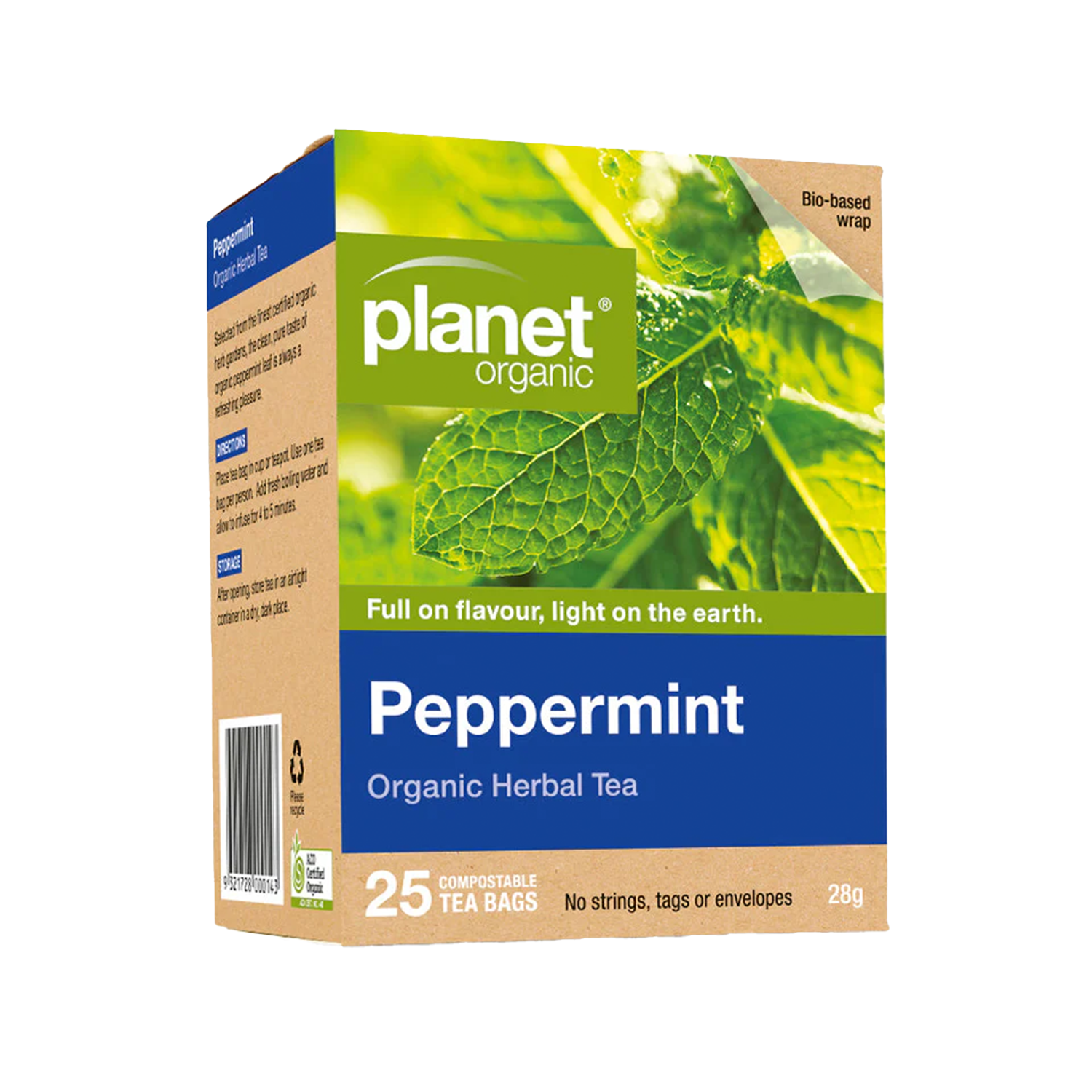 PLANET ORGANIC PEPPERMINT TEA (25PK)