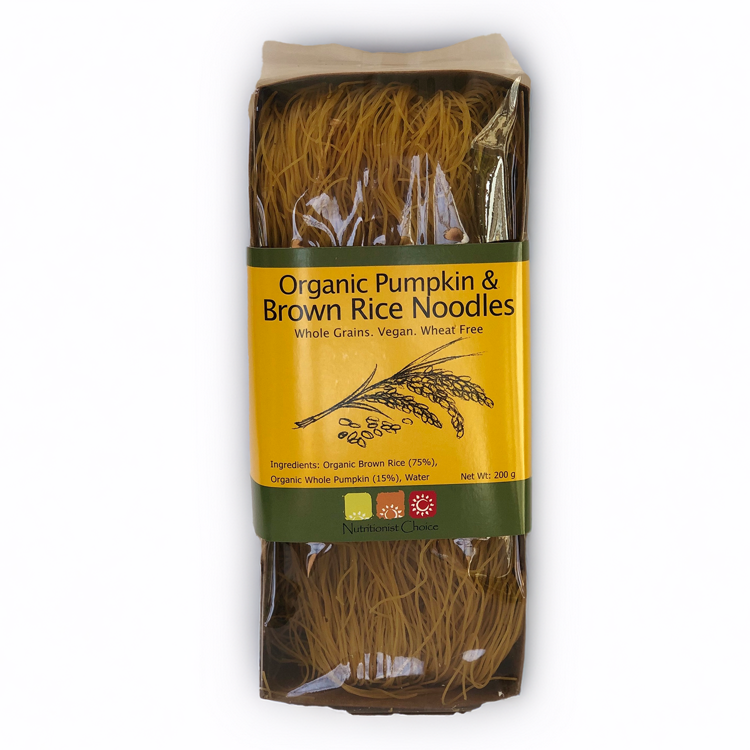 NUTRITIONIST CHOICE NOODLES ORGANIC PUMPKIN & BROWN RICE (200g)