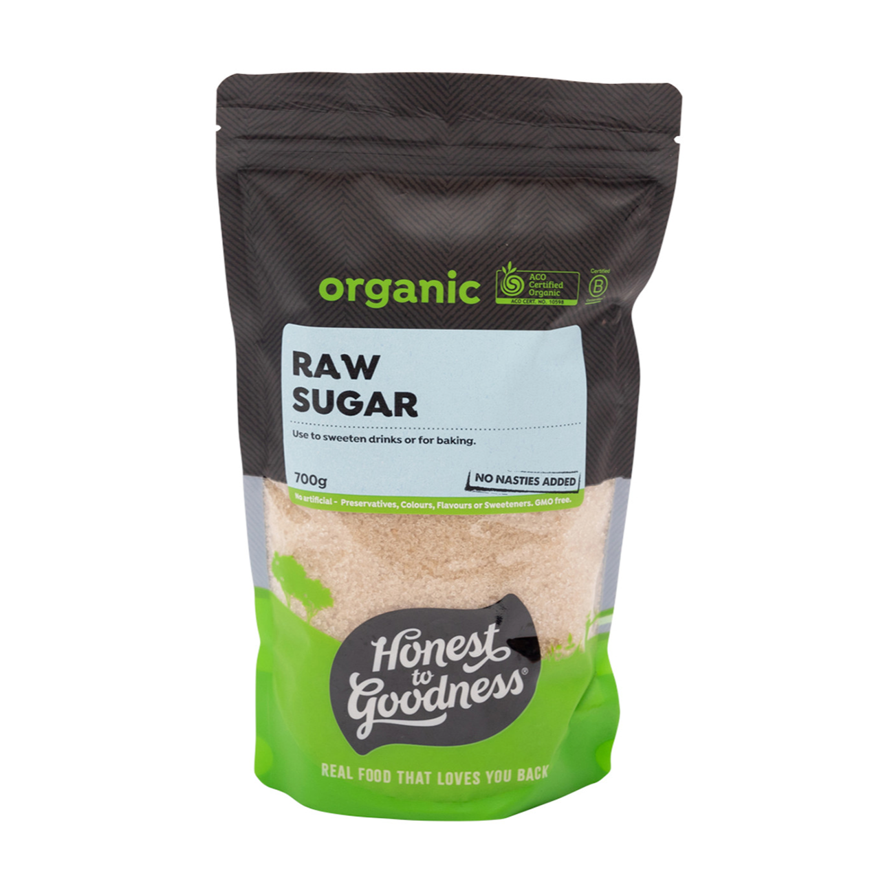 HONEST TO GOODNESS ORGANIC RAW SUGAR (700g)