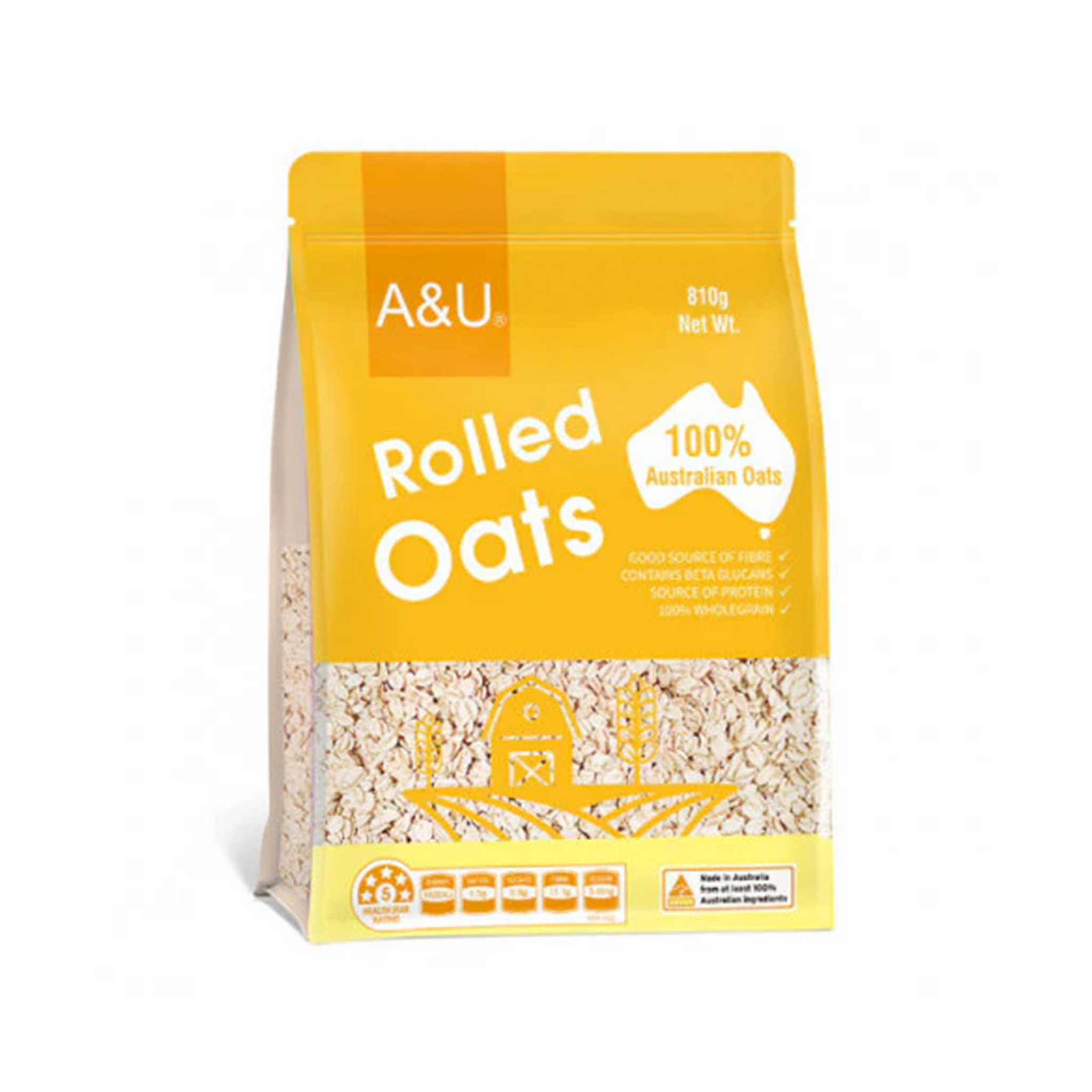A&U ROLLED OATS (810g)