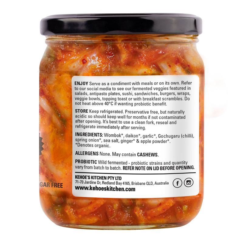KEHOE'S ORGANIC RED KIMCHI (410g)
