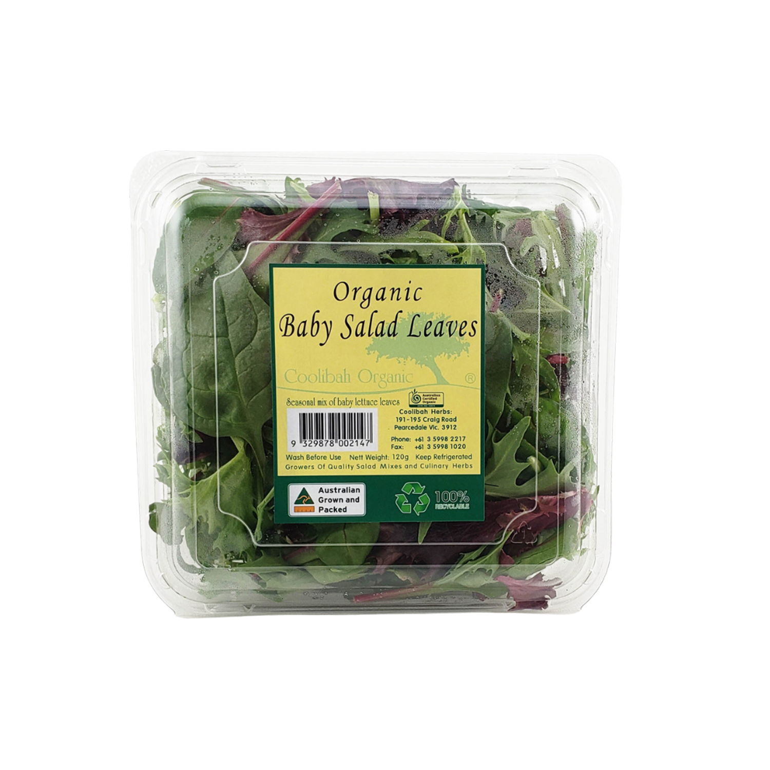 BABY SALAD LEAVES PUNNET (120g)
