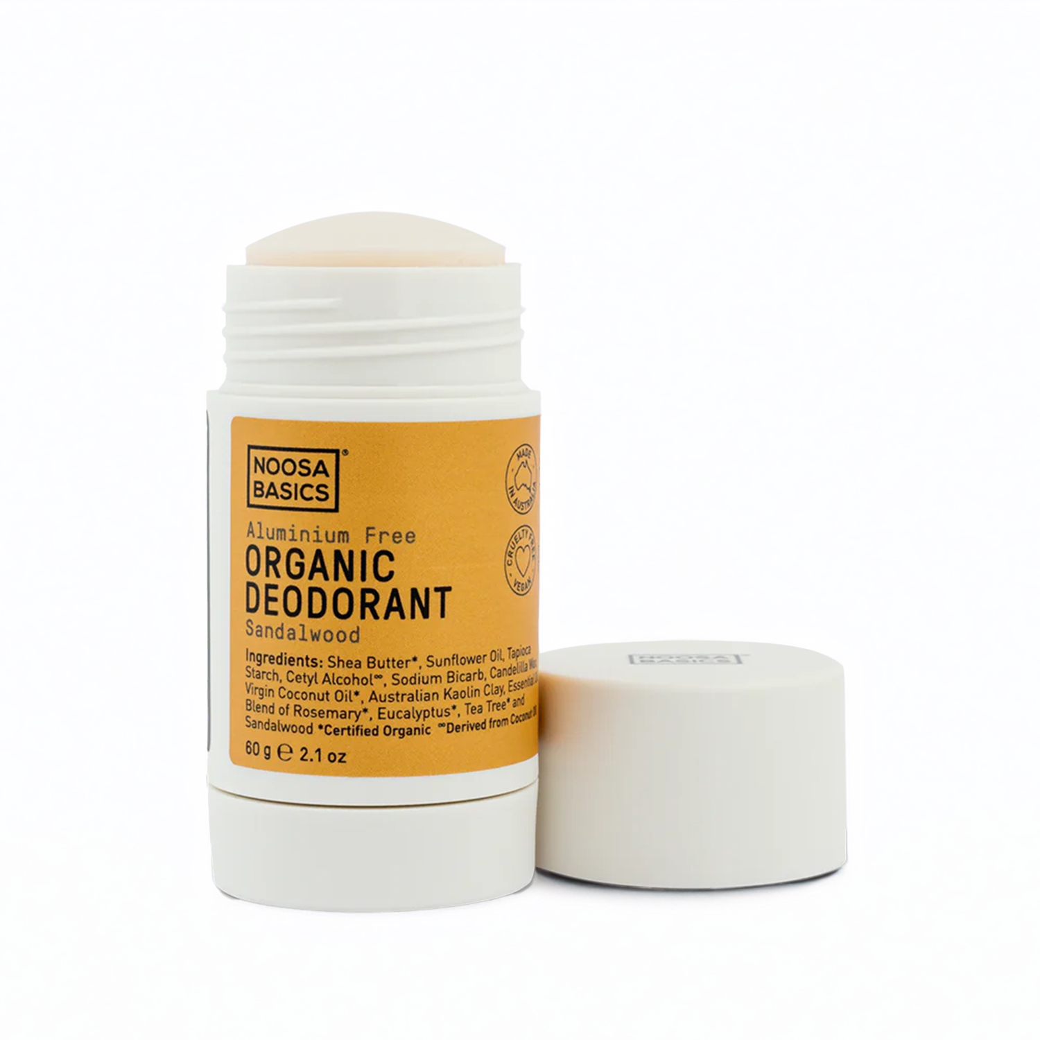 NOOSA BASICS DEODORANT STICK SANDALWOOD (60g)