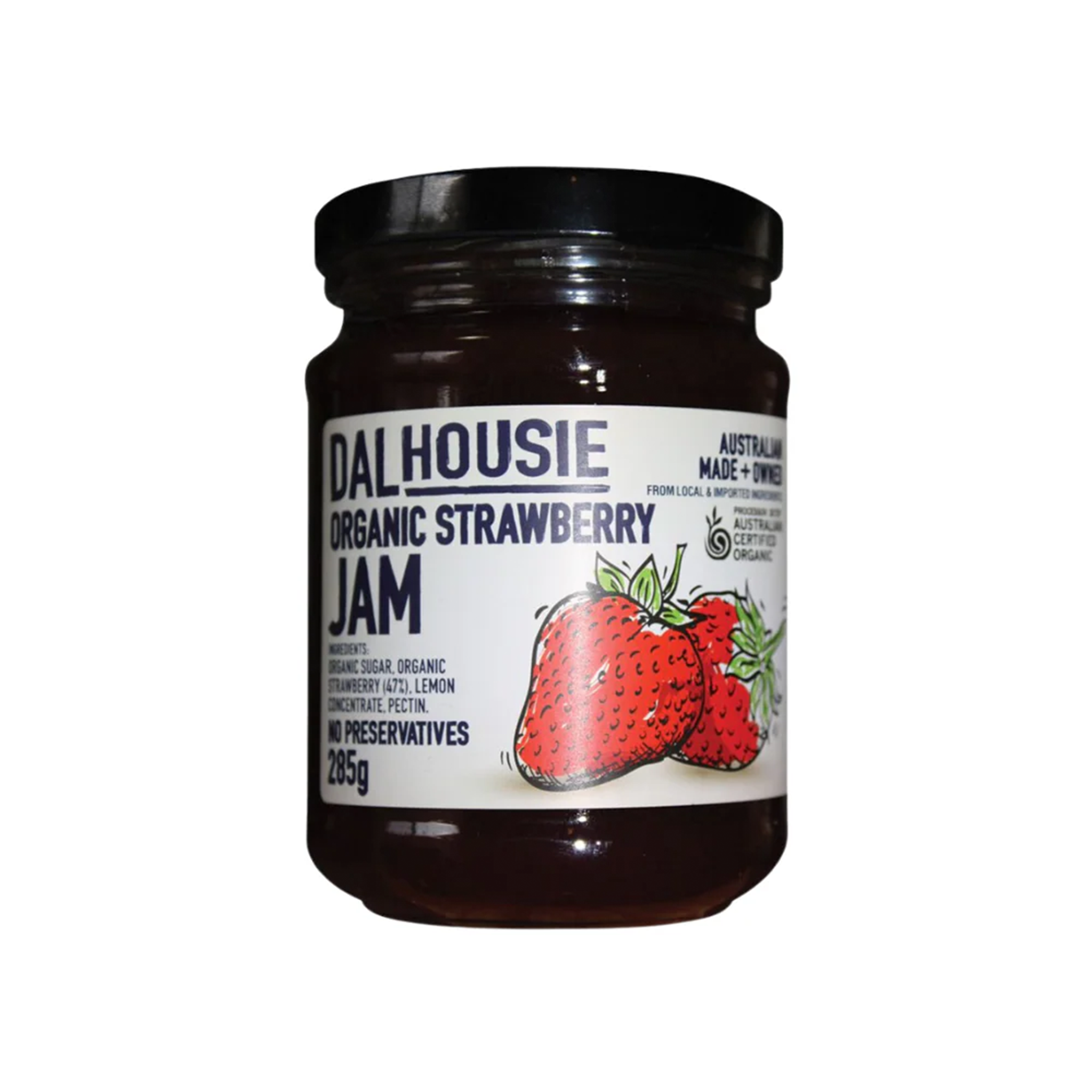 DALHOUSIE ORGANIC STRAWBERRY JAM (285g)