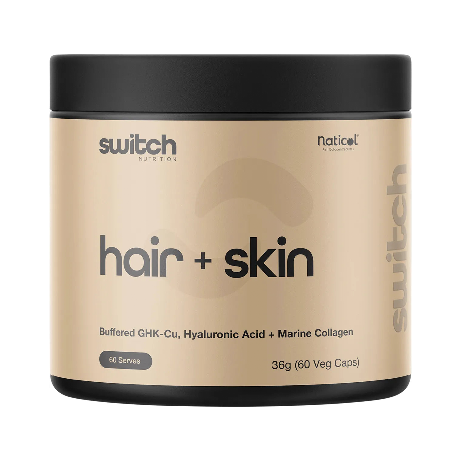 SWITCH NUTRITION HAIR + SKIN MARINE COLLAGEN (60 Caps)