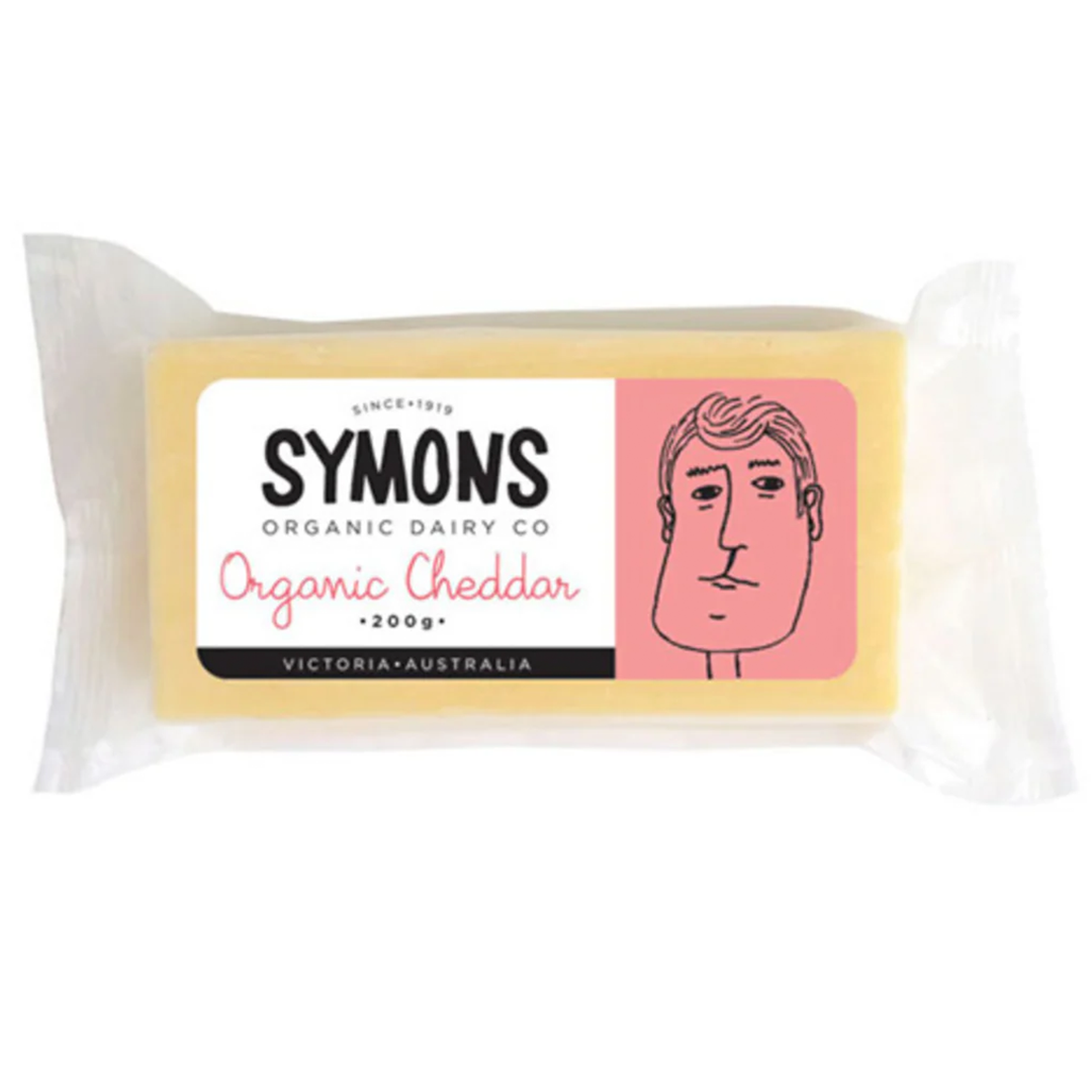 SYMONS ORGANIC CHEDDAR BLOCK (200g)