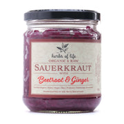 HERBS OF LIFE SAUERKRAUT W BEETROOT & GINGER (380g)