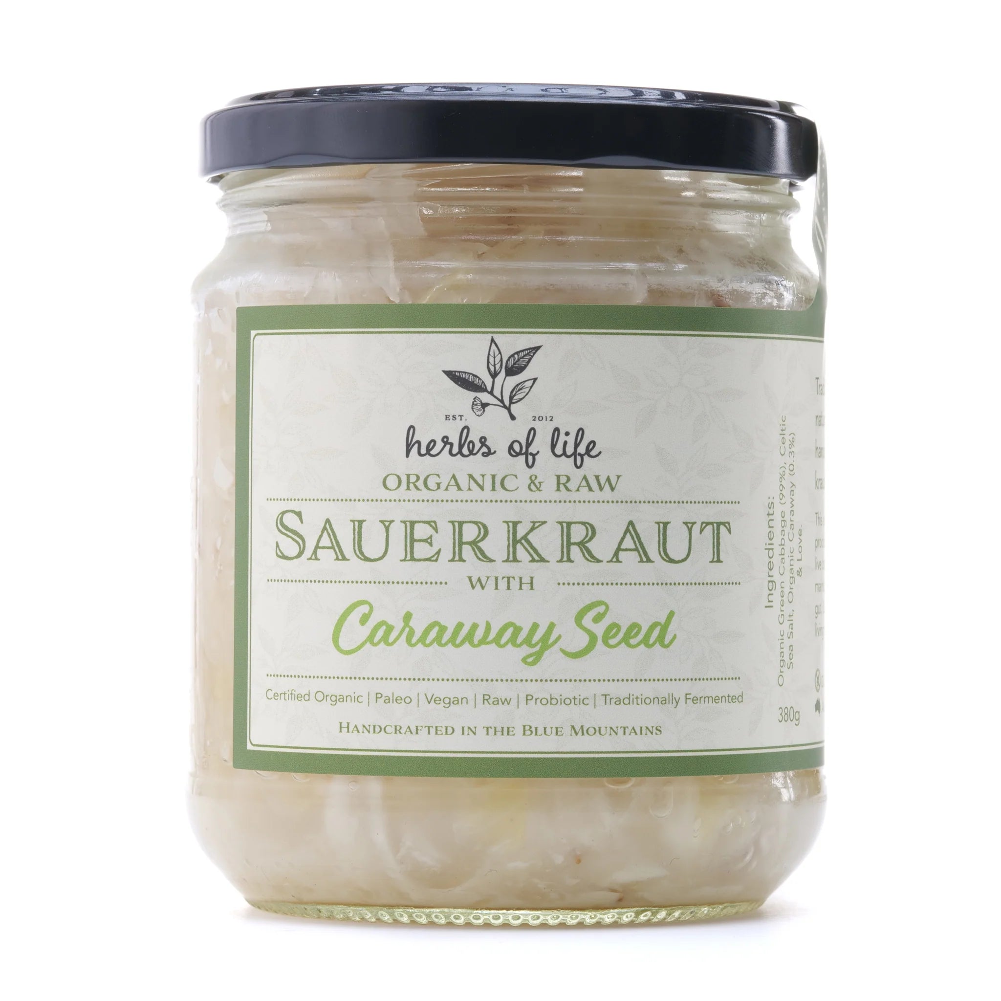 HERBS OF LIFE SAUERKRAUT W CARRAWAY SEED (380g)
