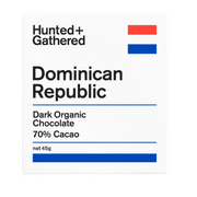 HUNTED + GATHERED DOMINICAN REPUBLIC DARK CHOCOLATE  (45g)
