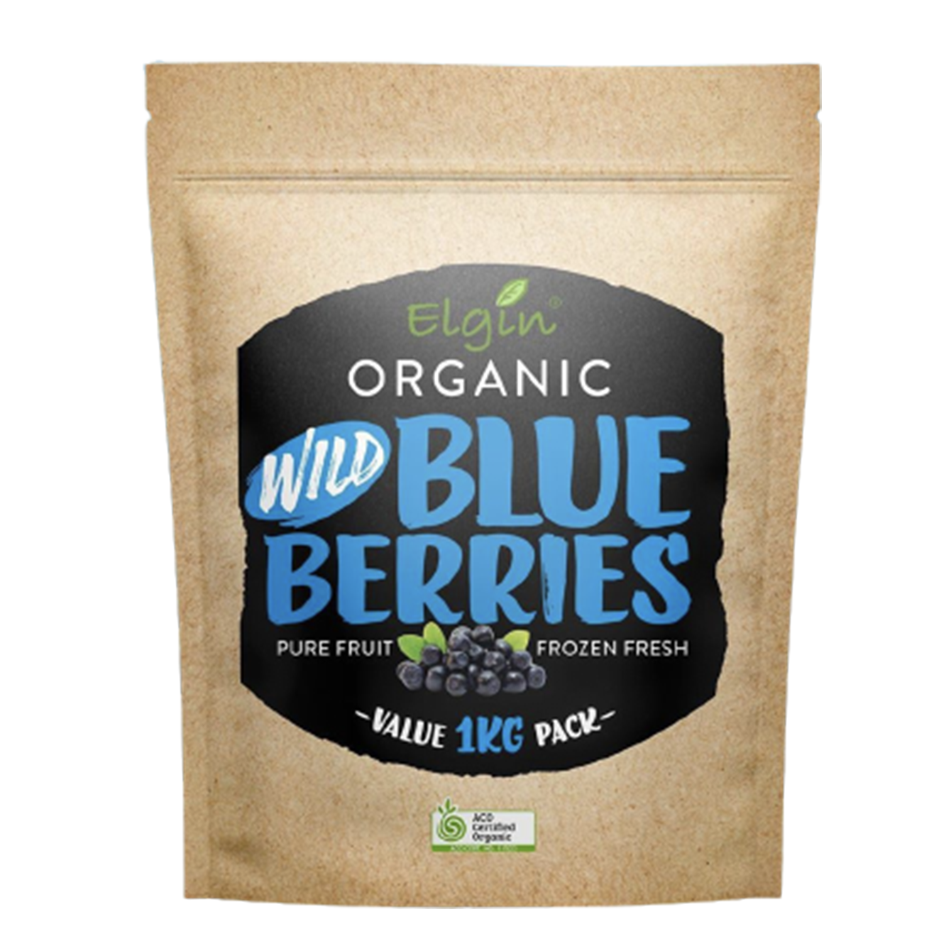 ELGIN ORGANIC FROZEN WILD BLUEBERRIES (1KG)