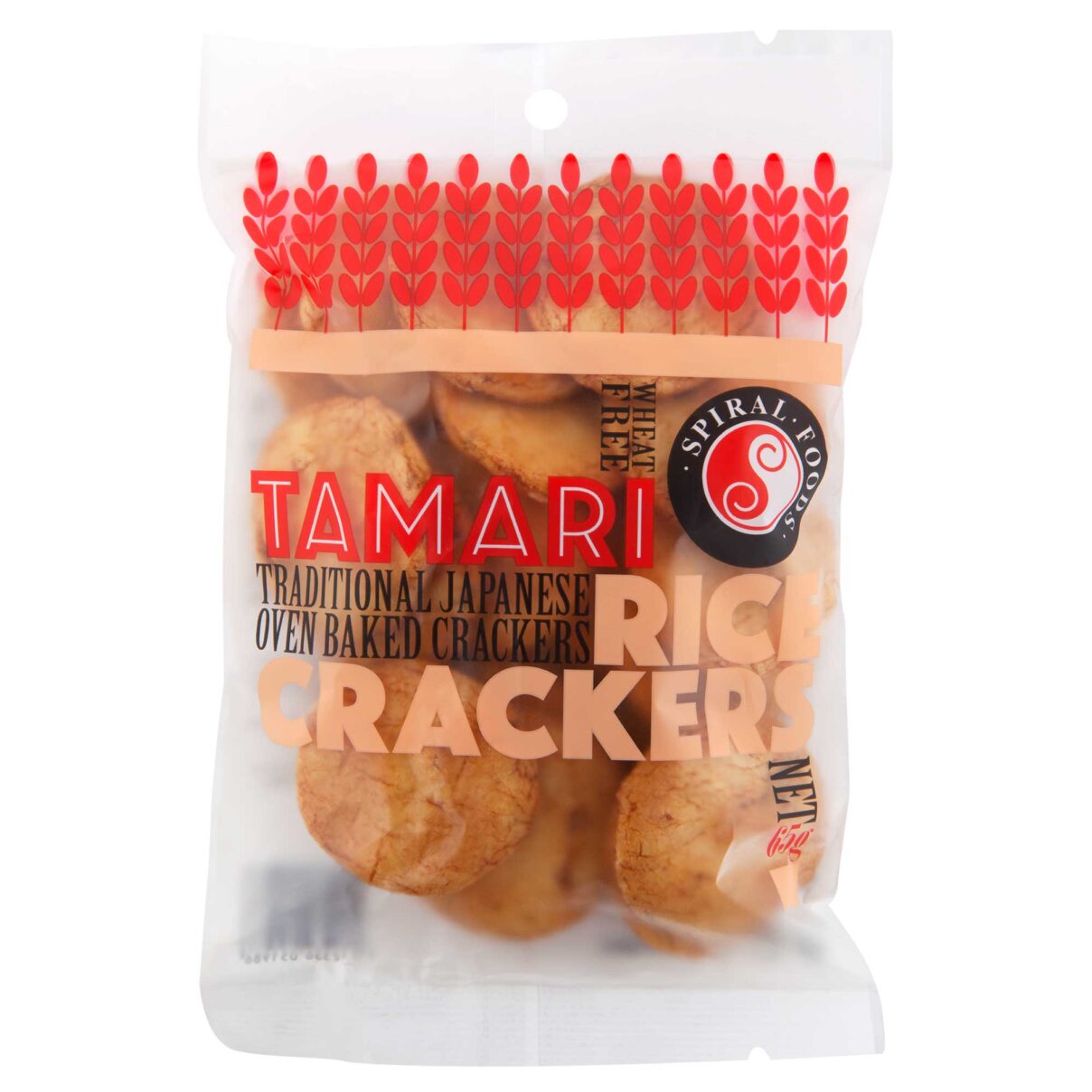 SPIRAL FOODS TAMARI BROWN RICE CRACKERS (65g)